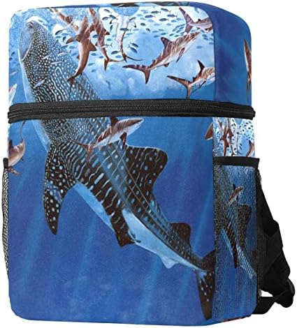 Mochila VBFOFBV para mulheres Laptop Backpack Backpack Bolsa Casual, Animal do Mar de Baleia de