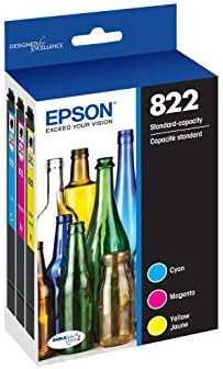 Epson T822 Durabrite Ultra -Pink Capacidade Black & Color -Cartridge Combo Pack & 822 Standard Capacle,