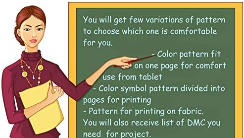 Cross Stitch Pattern Unicorn PDF, Rainbow Modern Counted Easy Cross Stitch Pattern Design Para iniciantes,