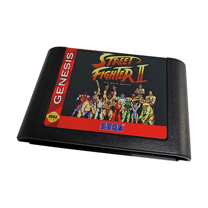 Street Fighter II A carta de videogame World Warrior para Sega Megadrive Gênesis Game Cartuck