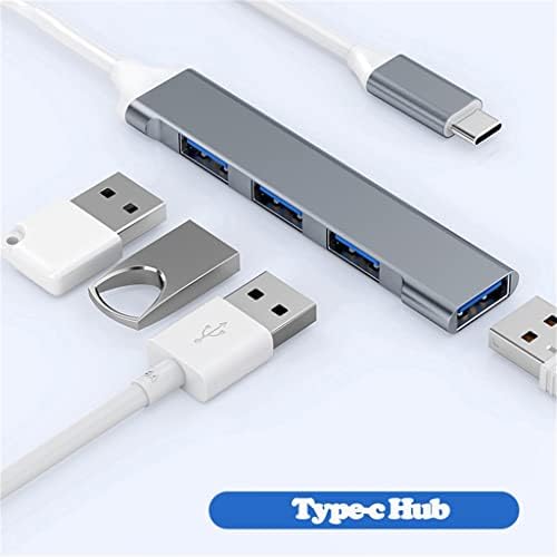 XDCHLK USB 3.0 Hub USB Hub de alta velocidade Tipo C divisor C para acessórios para PC Hub multitort 4 USB 3.0 2.0 Porta