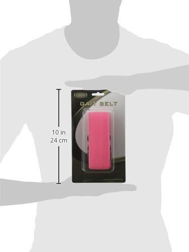 Cinturão de transferência de marcha de nylon médica Prestige, fivela de plástico rosa quente, cinto de transferência
