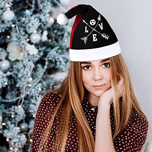 Tennessee Tristar Love Arrows Funnic Chatch Hat para lantejoulas de Papai Noel para homens para homens Mulheres decorações de festas de férias de Natal