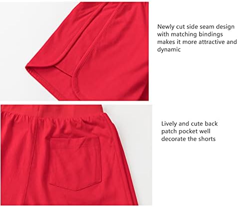 Alavking Girls Cotton Shorts Athletic Runks com shorts de treino elástico da cintura para meninas
