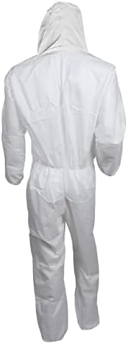 Kleenguard A20 Proteção de partículas respirável Coverlls com capuz, branco,