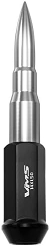 Spike verdadeiro 14x1.5 32pc 124mm porcas de aço forjado aço com dicas de bala estendidas de cromo CNC Compatível com Ford F250 F350 05-20 2005-2020 com 8 padrão de roda de lug