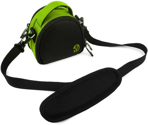 Lime Green Travel Camera transportando bolsa de bolsa compatível com GoPro Max, Hero9, Hero8, Hero7 Black