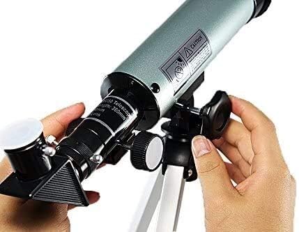 Yang1mn.binocular Telescópio para crianças e iniciantes, refator 90x, distância focal de 360 ​​mm, telescópio infantil para explorar a lua, crateras, telescópios portáteis iniciantes lunares