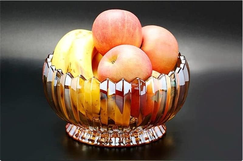 N/A Crystal Glass Fruits Snack Plate Nut & Seca Caixa com Lid Flor Forma Luxo Presente de casamento