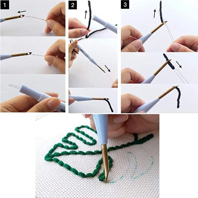 Easy Diy Craft Punch agulha de bordado de bordado tapete para kits de partida com padrão de cor estampada com