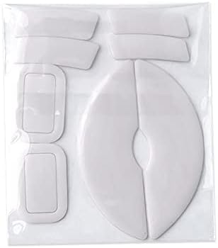 2 conjuntos brancos bordas curvas de mouse almofadas de pés de mouse compatíveis para Razer Mamba