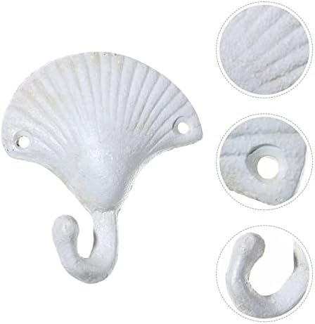 StoBok 3pcs Starfish Seashell Caranguejo de casacos ganchos de praia branca Toalhas temáticas de tema