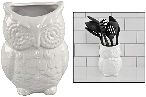Home-X Grande Owl Design Cerâmica Cerâmica Utensílio