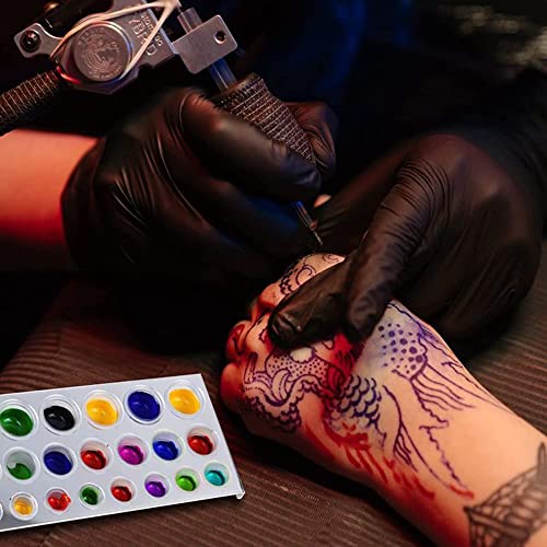 TATOFIX TATTOO TAPS CAPAS DE TAPAÇÃO - 300PCS TAMANHAS MISTA TATA TATOO TATO CAPS #9 Pequeno #13 Médio #16 Copos de pigmentos de tatuagem de tatuagem de tatuagem de tatuagem de tatuagem de tatuagem #16…