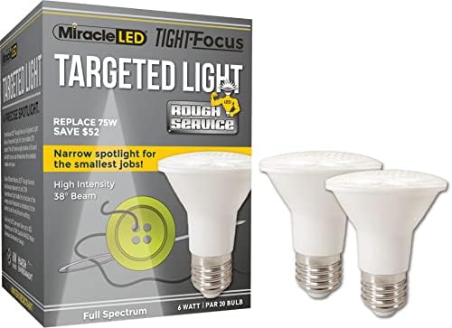 MILAGLA LED Rough Service Focus Focus LED LED LUZ - Substituindo 75W - Holofotes de alta intensidade PAR20 de