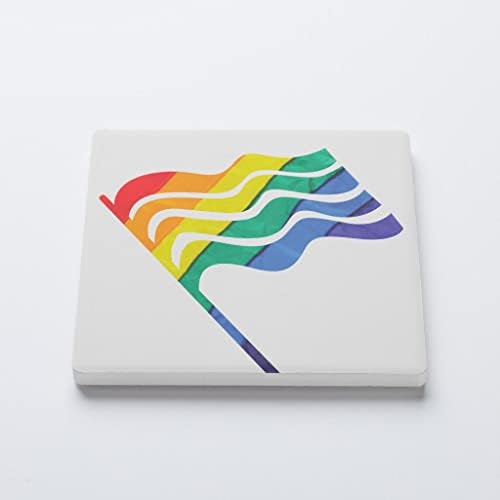 Imagine a bandeira do orgulho do arco-íris, a decoração da casa do JoyRide, a montanha-russa de cerâmica única,