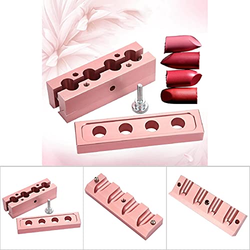 Molde de batom diy, 12,1 diy fostick mofo alumínio alumínio ouro rosa dual usa ferramenta de fabricante de protetores labiais