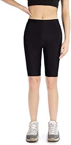 GLITERSIS 3 Pacote de shorts de ioga para mulheres amanteigadas Controle macio de barriga conforto esbelto shorts