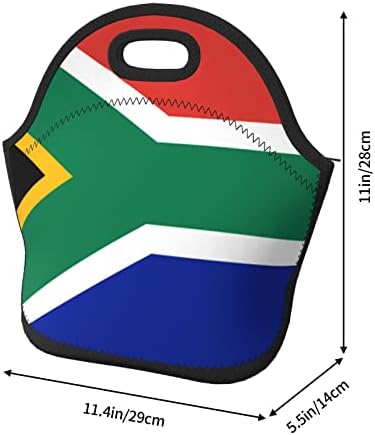 Bandeira da África do Sul Bandeira Neoprene Bolsa impermeável isolada Adequações para o escritório de trabalho