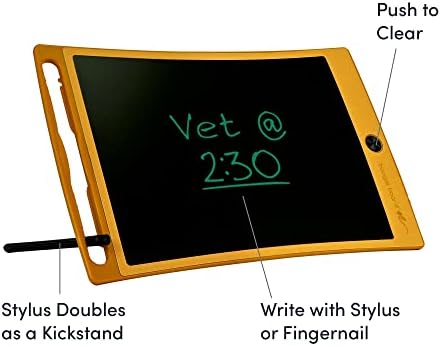 Boogie Board JOT Tablet reutilizável, inclui 8,5 no tablet de escrita de LCD, apagamento instantâneo,