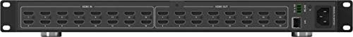8x8 16x16 HDMI Matrix Switcher UHD 4K@60Hz Conforme especificado em HDMI 2.1, 18 Gbps, Ctrl via IR, IP, RS232.