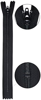 Bobina de nylon YKK de 14 polegadas 6 preto e 6 branco -para artesanato e artigos de vestuário nos EUA