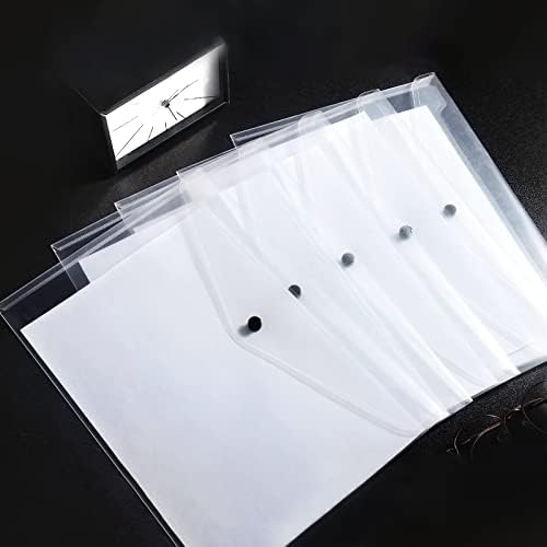 Pasta de documentos transparentes bolsa de documentos transparentes à prova d'água envelope de documentos