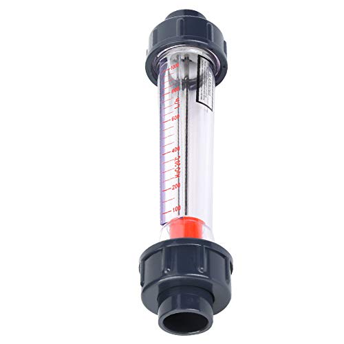 LZS-20 Tubo de plástico Medidores de fluxo de líquido 100-1000l/h Beda de taxa de fluxo de líquido 25 mm/1in Rotâmetro de água Ferramenta de medição de válvula hidráulica de boca plana de água