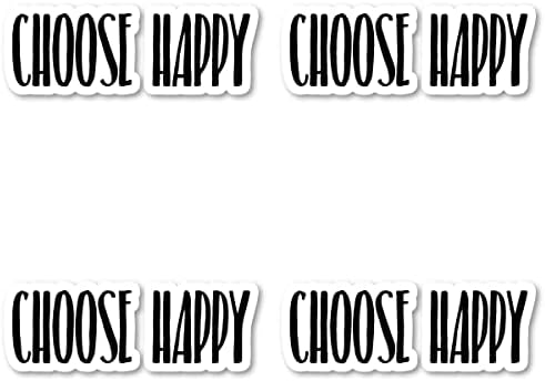 Escolha adesivos felizes Inspirational Quotes Stickers - Adesivos para laptop - Decalque de