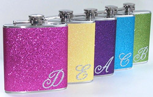 7 frascos que você escolhe as cores de noiva personalizada noiva dama de noiva brilho brilho brilho de
