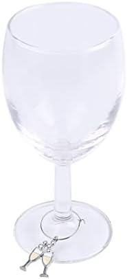 Crystal Gotes Table Charms Copo Decoração de decoração de vidro anel de vinho da noiva