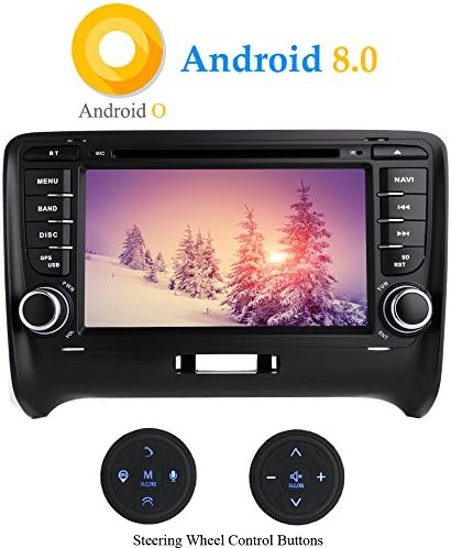 XIDO Android 8.0 Carro estéreo 7 em Dash autoradio 2 DIN 8-CORE RAM 4G ROM 32G Cabeça Sat Nav Car GPS Navigação com DVD Player para Audi TT