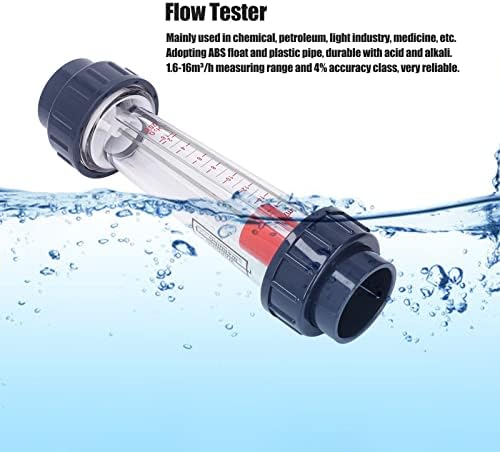 Tipo de tubo Fluxo de fluxo de fluxo líquido transparente Medidor de fluxo de tubo de plástico Double