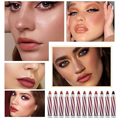 Mulherqaq 2pc Lipstick lápis Lip Lip Liner Velvet Silk Lip Gloss Maquiagem Lipos Lipliner LiPLINER PENTO SEXY