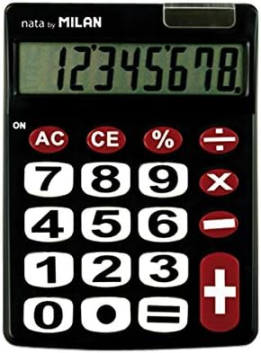 Milão 151708bl Big Key Calculadora de 8 dígitos, preto