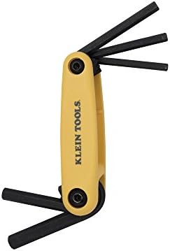 Klein Tools 70570 Grip-it Hex Key Conjunto, 5 teclas, Tamanhos SAE