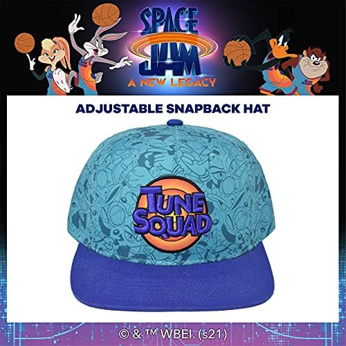 Conceito One Warner Bros Space Jam 2 Tune Squad Snapback Hat, boné de beisebol ajustável