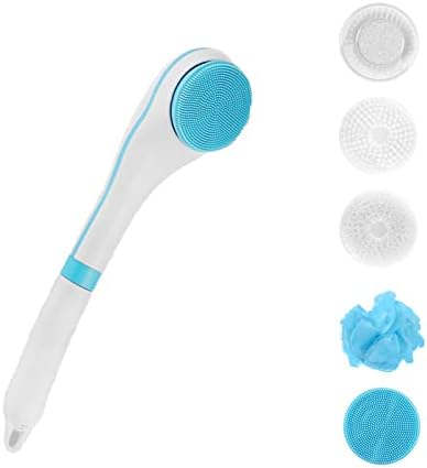 Escovador de escova de corpo elétrico, limpador de poros eachargable, esfoliante para a perna do rosto ，