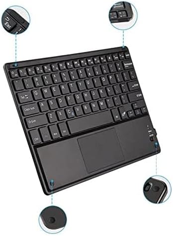 Teclado de onda de caixa compatível com o Motorola Moto X40 - Teclado Slimkeys Bluetooth com trackpad, teclado
