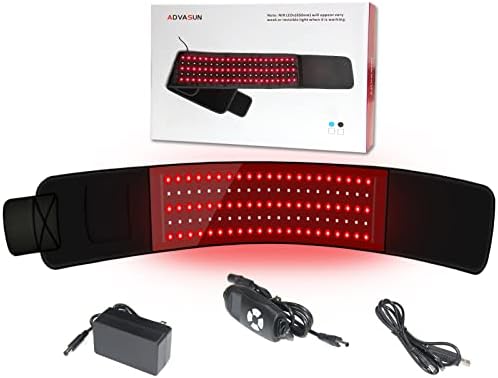 AdvAsun Novo Dispositivos de cinturão de luz vermelha LED para corpo Vestível flexível Red de 660 nm e
