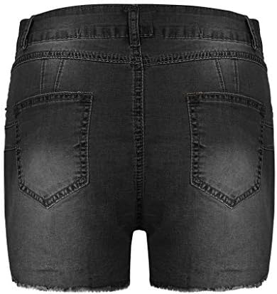 MGBD Womens Summer Jeans de jeans estampados bermudas shorts fatos shorts de jeans modernos calças
