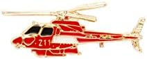 Cavaleiro Red Helicóptero Red Helicóptero Pin Badge Casaco Casaco de Casamento de Caso de Festa de Festa de Cola