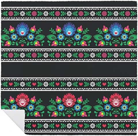 Retro Slavic Tradicional Floral Polish Polonista de Qualidade de Qualidade Gabinetes Define Guardanapos de jantar engraçados 18,7x18,7 polegadas para coquetéis de casamento férias