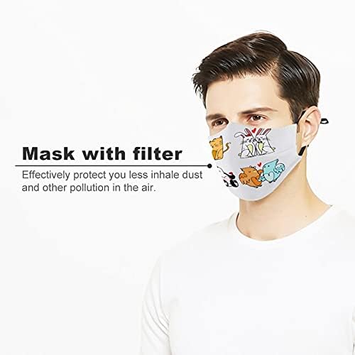 Criador de pó de poeira capas de roupas de segurança máscaras de tecido design de casal pintagem