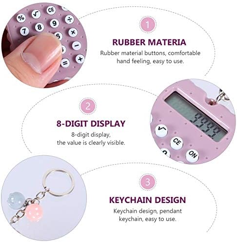 Calculadora de bolso da fivela de fivela da mini calculadora de nuobesty com calculadora de bolso