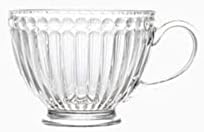 Vinho de vidro de café xícara de vidro de vidro de champanhe 400ml Vintage Palace Glass TreaCup Handle