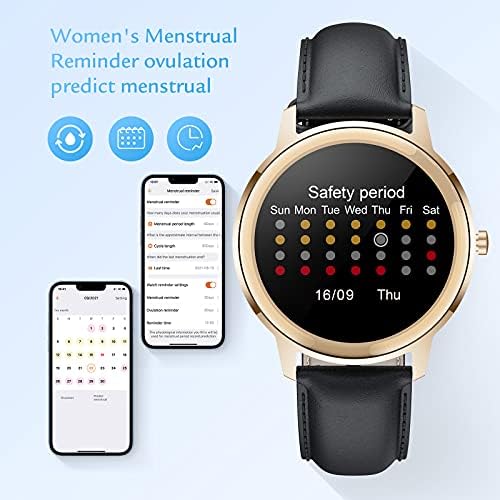 Catshin Smart Watch Rastreador de fitness para mulheres Android iOS Telefone com frequência cardíaca