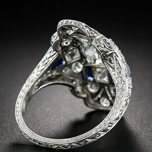 Senhoras exageradas anel de luxo anel de luz oco padrão anéis gsdviyh36 anel