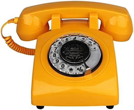 Zlxdp home com fio fixo telefone vintage Telefone antigo Dial Telefone com Mini Acessórios para escritórios