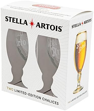 Stella Artois 2-Pack Original Glass Chalice, 33Cl
